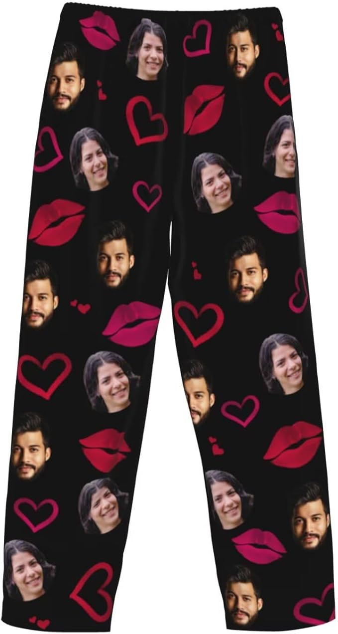 Custom Pajama Pants Personalized Pajama Bottoms With Photo Customizable Pajama For Men Women Add Your Design