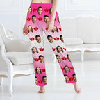 MyPupSocks Customized Face Pajamas Pants Sleep Bottoms for Men Women XS-2XL