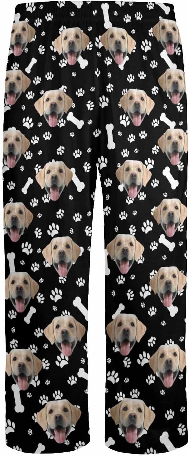 Personalized Face Pajama Pants for Men Women Custom Photo Printed Pajamas Bottoms Trousers Gift for Christmas Birthday