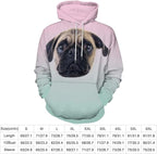 Artsadd Custom Face Unisex athletic Pockets Sweatshirt Loose Hoodie Custom Christmas Long Sleeve Sweatshirt Hooded Pullover
