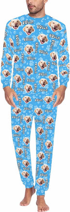 Artsadd Personalized Pajamas with Faces for Women Men Custom Christmas Pajamas Gifts for Family Couple, Funny Photo Pjs
