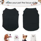 Dog Shirts Pet Clothes Blank Clothing, 3pcs Puppy Vest T-Shirts Cat Apparel Vests Cotton Doggy Shirt Soft and Breathable Outfits for Small Extra Small Medium Large Dogs