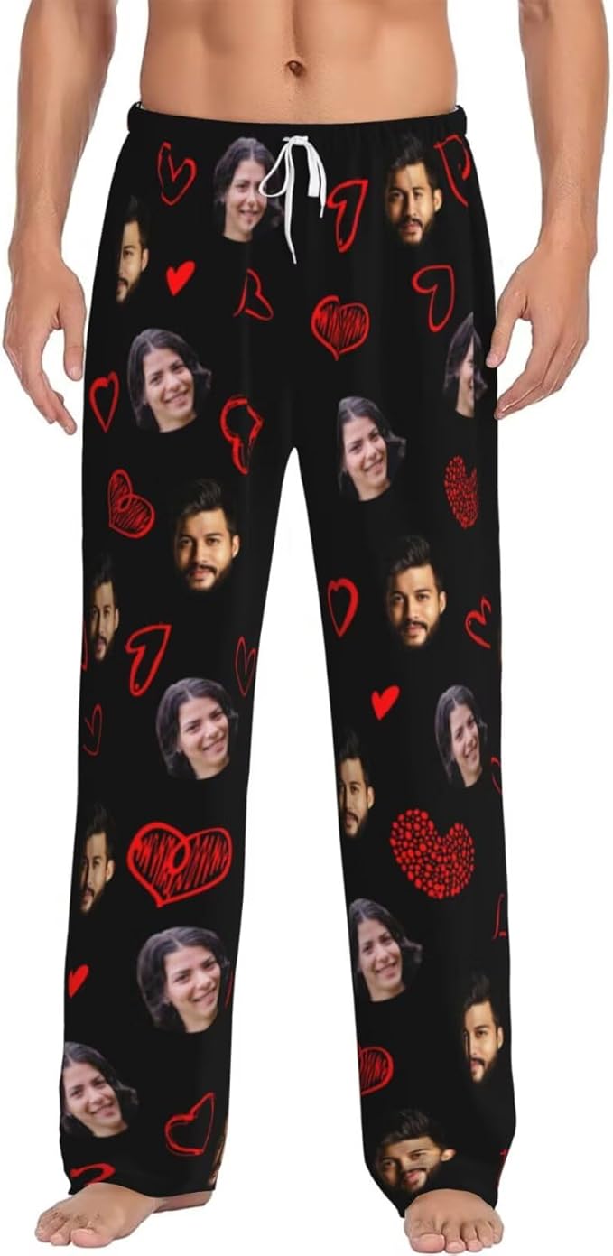 Custom Pajama Pants Personalized Pajama Bottoms With Photo Customizable Pajama For Men Women Add Your Design