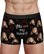 Personalized Underwear for Men with Face Custom Face Boxers Customized Boxer Briefs Funny Gifts for Him Husband Boyfriend
