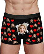 Personalized Underwear for Men with Face Custom Face Boxers Customized Boxer Briefs Funny Gifts for Him Husband Boyfriend