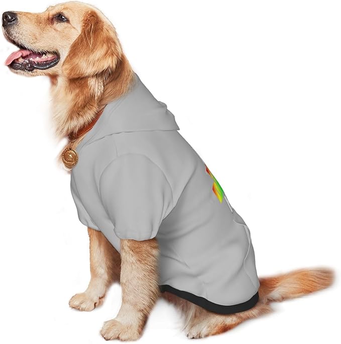 Custom Dog Hoodie with Text Photo, Personalized Pet Clothes Sweatshirt for Small/Medium/Large Dogs, Cats,M, Royal-Blue
