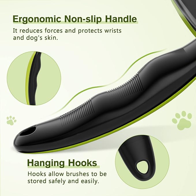 Pecute Self-Cleaning Slicker Brush for Dogs, Cats, Lightweight Dog Brush for Shedding Massaging Grooming, Cat Brush Gently Removes Loose Fur Undercoat for Small Dogs Cats Rabbits of All Hair Types