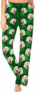 Custom Face Pajamas Pants Personalized Nightwear Bottoms for Women XS-XXL