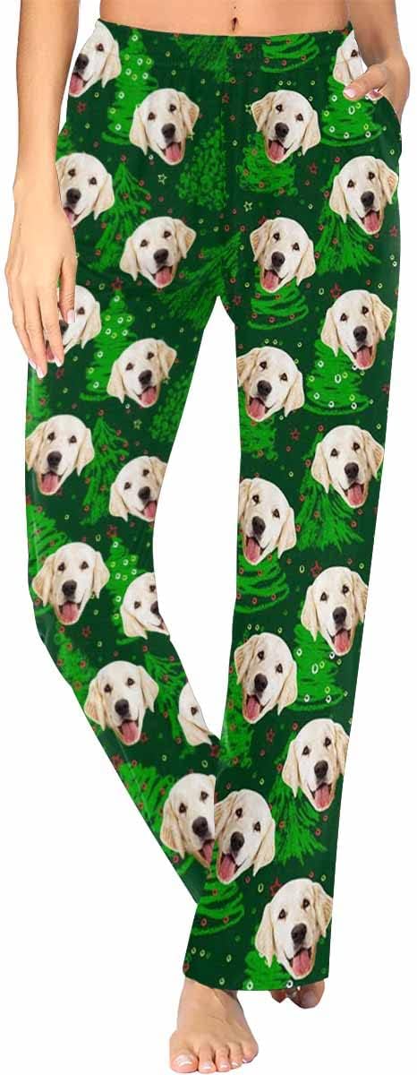 Custom Face Pajamas Pants Personalized Nightwear Bottoms for Women XS-XXL