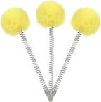 3-Pack Spring Pom Pom Replacement Toppers for Cat Track Toy