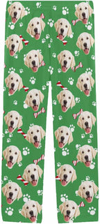 MyPupSocks Custom Pet Face Pajamas Pants Photo Pajama Bottoms for Men S-XXL