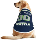 Seattle Custom Pet Jersey Dog Clothes Jersey Various Sizes Customized Any Name & Number for Small & Middle and Big Dogs