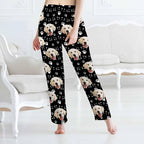 MyPupSocks Customized Face Pajamas Pants Sleep Bottoms for Men Women XS-2XL