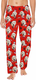 MyPupSocks Custom Pet Face Pajamas Pants Photo Pajama Bottoms for Men S-XXL