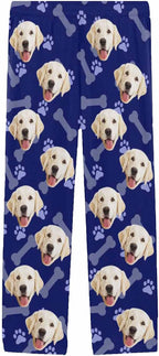 MyPupSocks Customized Face Pajamas Pants Photo Pajama Bottoms for Men S-XXL
