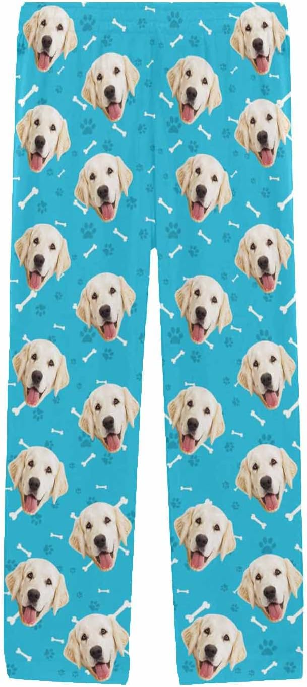 MyPupSocks Personalized Face Pajamas Pants Photo Pajama Bottoms for Men S-XXL