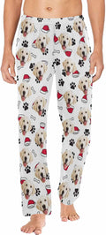 MyPupSocks Custom Pet Face Pajamas Pants Photo Pajama Bottoms for Men S-XXL