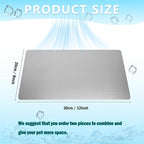 KABASI Rabbit Cooling Pad, Hamster Cool Plate Ice Bed, Pet Cooling Mat for Bunny Puppy Kitten Guinea Pig Cat & Other Small Pets Stay Cool, Bite Resistance Aluminium Alloy Cool Pads, 12x8 in