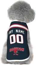 Houston Dog Clothes Jersey Pet Jersey Customized Any Name & Number S-5XL for Small Middle and Big Dogs