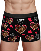 Personalized Underwear for Men with Face Custom Face Boxers Customized Boxer Briefs Funny Gifts for Him Husband Boyfriend