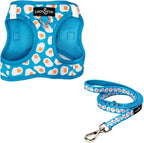 Lucy & Co. Eggcelent Step-in Cat Harness & Leash Bundle – Reflective, Breathable & Adjustable Harness for Cats, Kittens & Small Dogs, Lightweight & Secure and Dual Leash Clips – Small