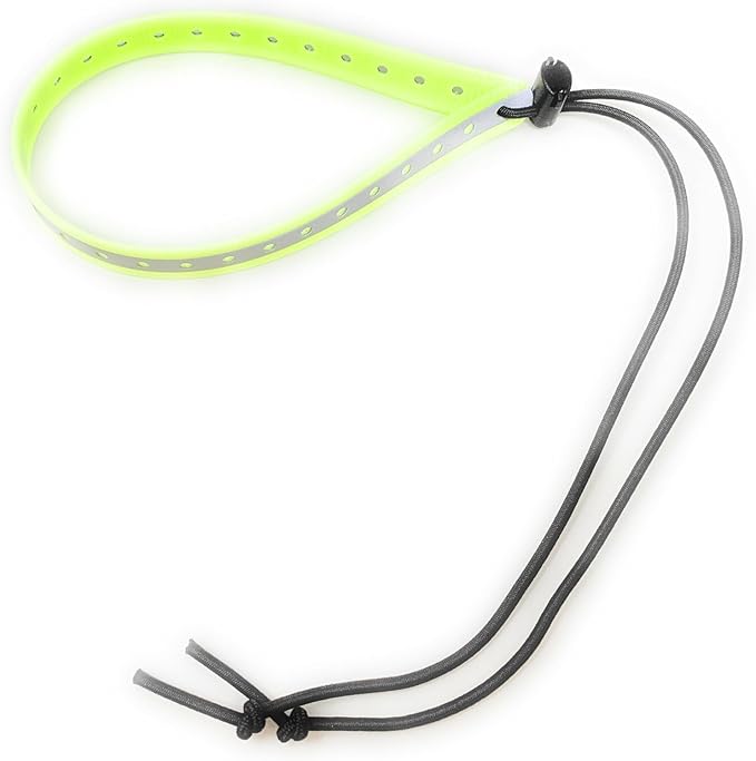 Replacement GPS eCollar with Adjustable Bungee, Multi-Hole Design, and Secure Toggle Closure for Small Dogs (Reflective Neon Yellow, Small Neck)