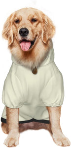 Custom Dog Hoodie Add Your Design Soft & Warm Personalized Photo Text Logo Name Dog Clothes for Puppy Sweatshirt Hooded for Small Medium Large Dogs Girl/Boy Cats LightYellow