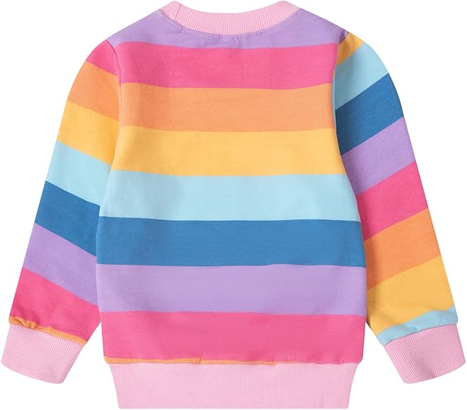 RETSUGO Toddler Baby Girls Sweatshirts Casual Pullover Crewneck Winter Long Sleeve Tops Shirts Clothes 3T-8T