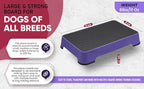 HUNTMARK Dog Training Place Board - Durable Hunting Dog Training Platform - Non-Skid Surface and Nonslip Feet - Stackable, Portable Agility Platform - Modern Puppy Trainer Equipment (Purple)