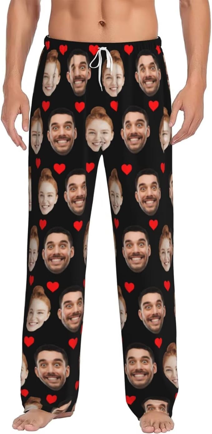 Custom Pajama Pants Personalized Pajama Bottoms With Photo Customizable Pajama For Men Women Add Your Design
