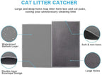 Pieviev Cat Litter Mat Double Layer Waterproof Urine Proof Trapping Mat 1 Pack (Gray, 30x24 Inch (Pack of 1))