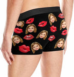 M YESCUSTOM Custom Faces Funny Short Briefs Gift for Husband Underwear