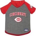 Pets First MLB Cincinnati Reds Dog Hoodie Size X-Small, Baseball Shirt for Pet, Licensed Dog Sports T-Shirt, MLB Team Jersey for Cats, Cat & Dog Costume Apparel Available in 4 Sizes