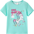 PATPAT Girls Crewneck Short Sleeve Graphic Tees Animal Print Shirts Cute Summer Outfits 5-12 Years