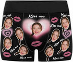 M YESCUSTOM Custom Faces Funny Short Briefs Gift for Husband Underwear