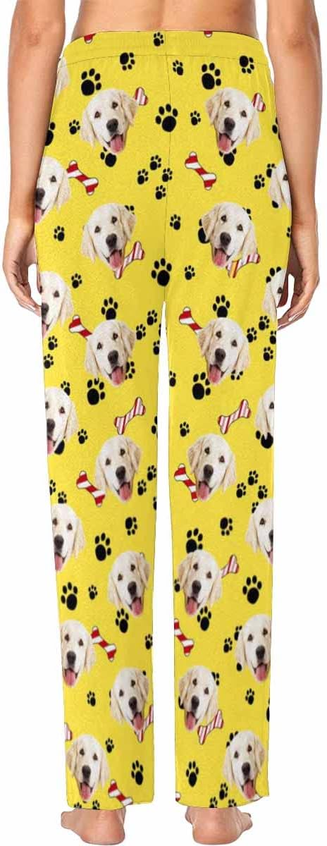Custom Face Pajamas Pants Personalized Nightwear Bottoms for Women XS-XXL