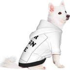Dog Clothes, Custom Dog Hooded Sweatshirt, Personalized Pet Costume Robe Shirt with Text/Image/Club Name/Pet Shop Logo for Small Medium Large Dogs and Cats, White, XL