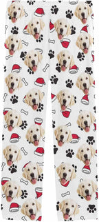 MyPupSocks Custom Pet Face Pajamas Pants Photo Pajama Bottoms for Men S-XXL