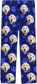 MyPupSocks Customized Face Pajamas Pants Photo Pajama Bottoms for Men S-XXL
