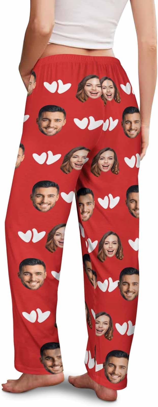 Customized Face Pajama Custom Pajama Pants with Photo for Women Mom
