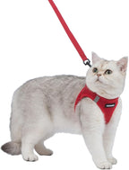 Voyager Step-in Pet Harness - All Weather Mesh, Adjustable Step in Harness for Cats and Dogs by Best Pet Supplies - 307S Red, XS