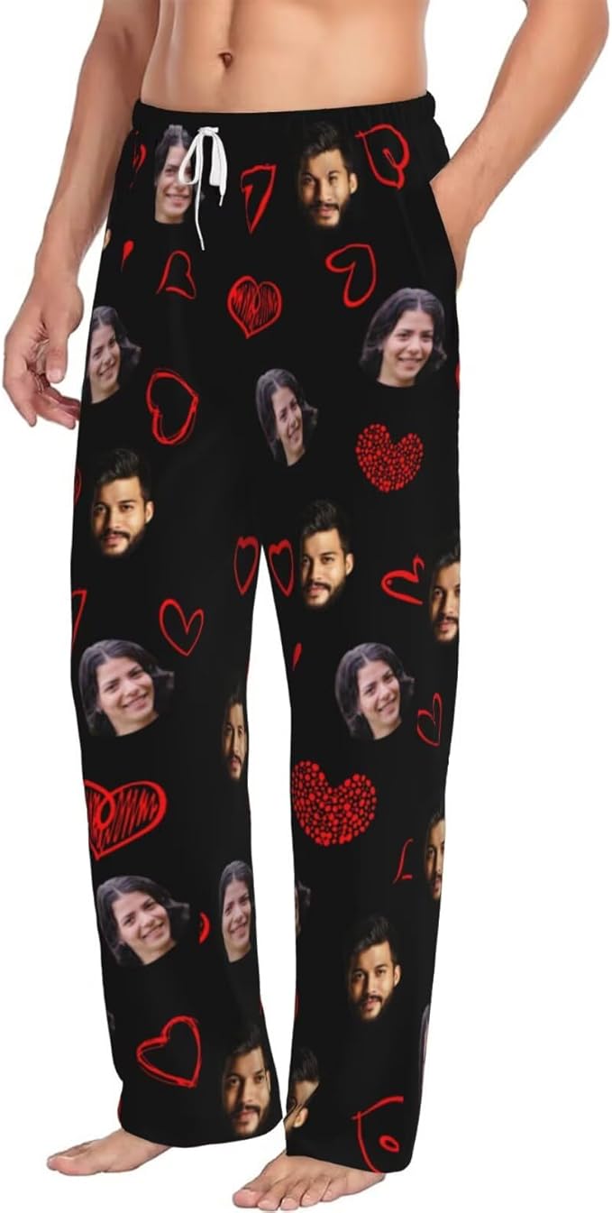 Custom Pajama Pants Personalized Pajama Bottoms With Photo Customizable Pajama For Men Women Add Your Design