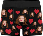 M YESCUSTOM Custom Faces Funny Short Briefs Gift for Husband Underwear