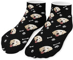 Personalized Ankle Socks with Face Custom Photo Socks Low Cut Ankle Socks Athletic Socks Valentine's Day Gifts for Women Men