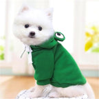 Dog Hoodies Clothes Autumn Winter Sweatshirts Teddy Bulldog Bulldog Clothing Can Transform Into Frog Elk Mouse (Green Frog,XL)