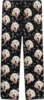 MyPupSocks Personalized Face Pajamas Pants Photo Pajama Bottoms for Men S-XXL