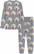 MyPupSocks Custom Face Pajamas Sets for Women, Personalized Photo Sleepwear XS-XXL