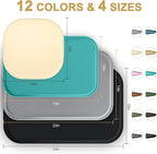 Silicone Pet Food Mat with Raised Edge for Food and Water Bowl, Dog Feeding Mats, Cat Food Trays for Floor Waterproof, Rubber Tray for Dogs and Cats, 19 x 12 x 0.7 Orange