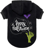 EXPAWLORER Dog Hoodie-Soft and Warm Dog Sweaters, Pet Clothes Autumn Winter Coat Sweatshirt with Halloween Theme Print for Puppy,Cat, Small Medium Large Dogs