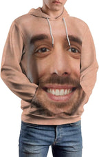 Artsadd Custom Face Unisex athletic Pockets Sweatshirt Loose Hoodie Custom Christmas Long Sleeve Sweatshirt Hooded Pullover